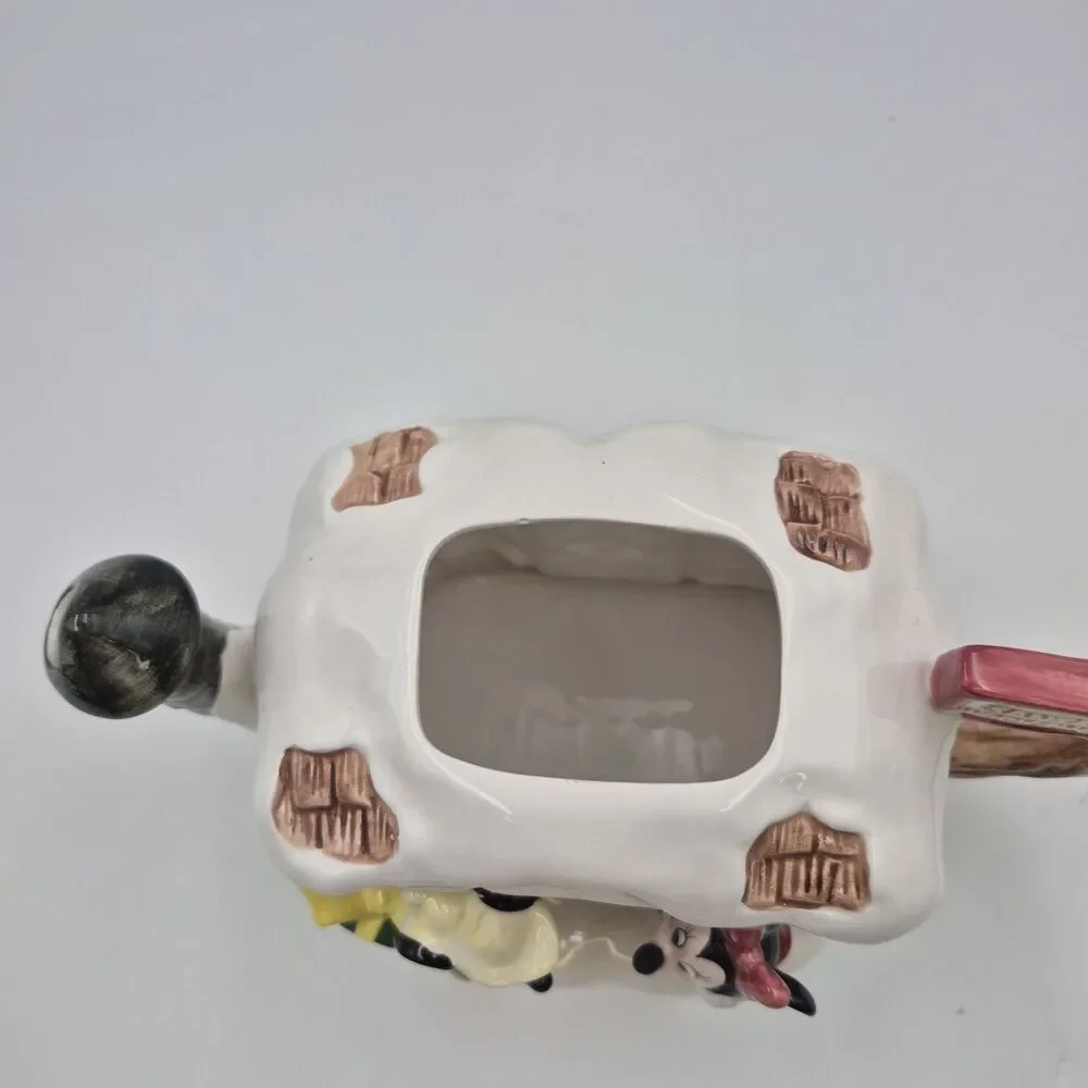 Vintage Disney Christmas “Santa's Workshop” Mickey and Minnie Holiday Teapot